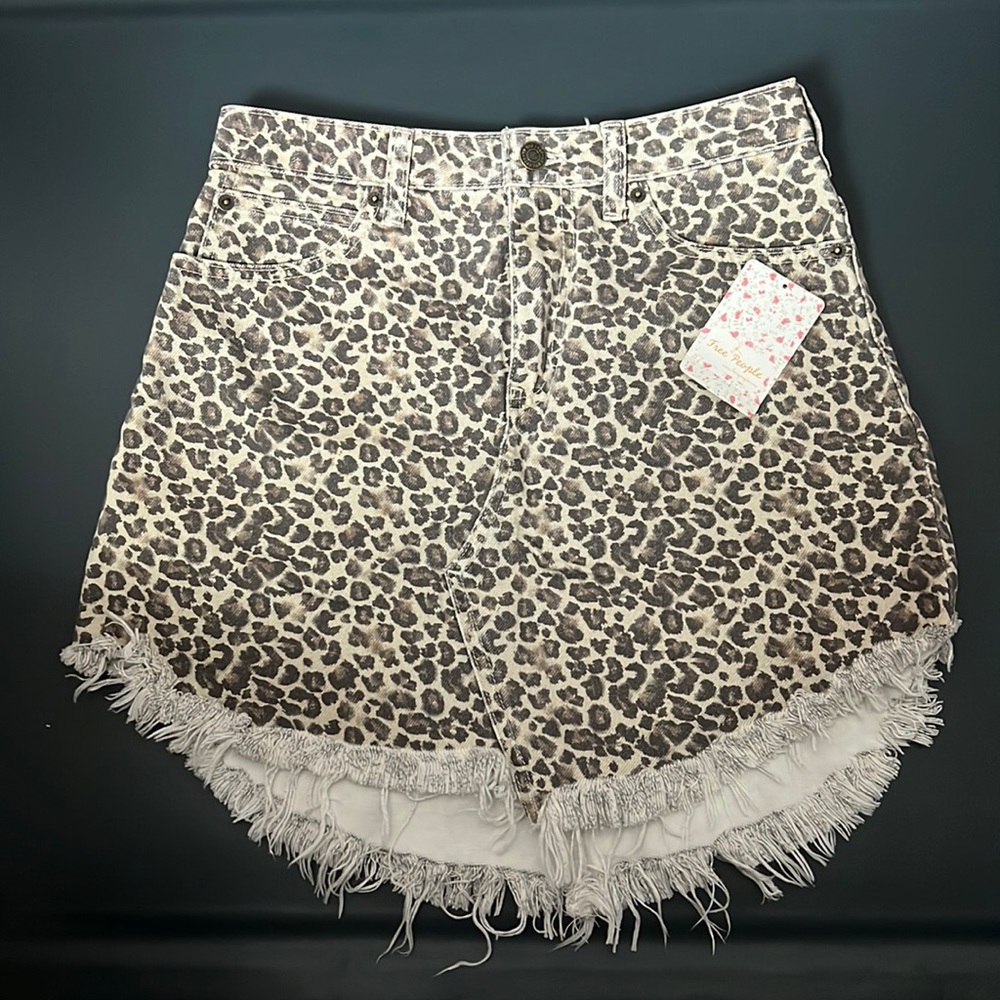 Free People Cheetah Skirt